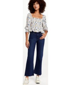 View 5 of 6 PAIGE Women's Leenah Ankle Jeans in Gracie Lou