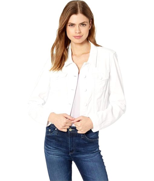 View 1 of 1 PAIGE Women's Relaxed Vivienne Jacket in Crisp White