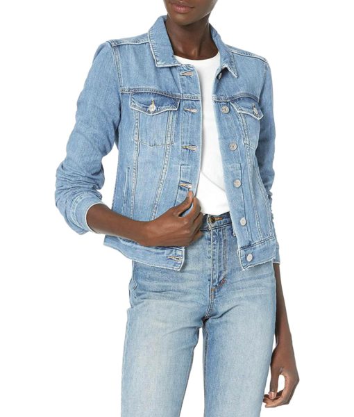 View 1 of 4 PAIGE Womens Rowan Denim Jacket in Lonestar