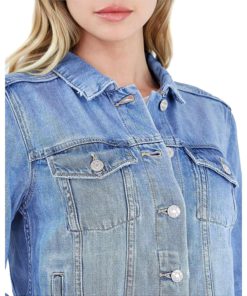 View 3 of 4 PAIGE Womens Rowan Denim Jacket in Lonestar