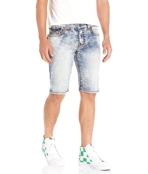 View 1 of 2 True Religion Rocco Super With Flap Denim Shorts in Upside Light Wash