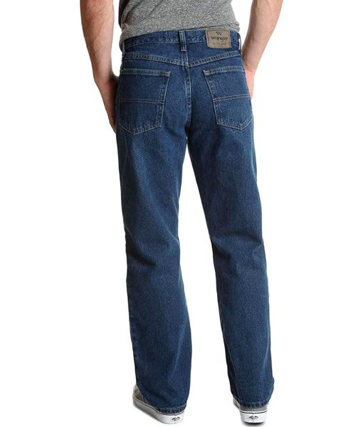 View 3 of 4 Wrangler Authentics Men's Classic Relaxed Fit Cotton Jean in Dark Stonewash