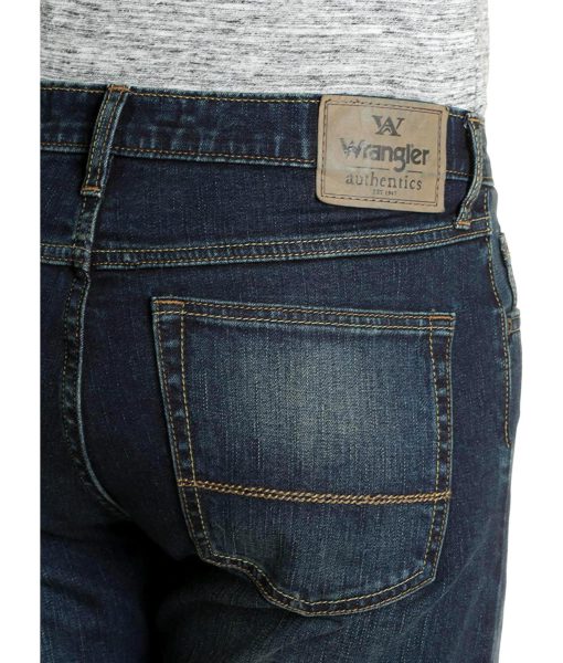 View 4 of 6 Wrangler Authentics Men's Relaxed Fit Boot Cut Jean in Riptide