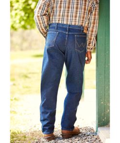 View 4 of 5 Wrangler Mens Relaxed Fit Jeans in Antique Indigo