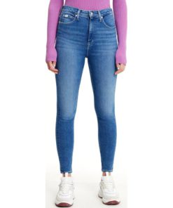View 1 of 2 Calvin Klein High Rise Super Skinny Jean in Blue
