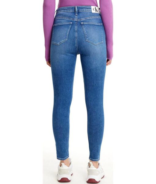 View 2 of 2 Calvin Klein High Rise Super Skinny Jean in Blue