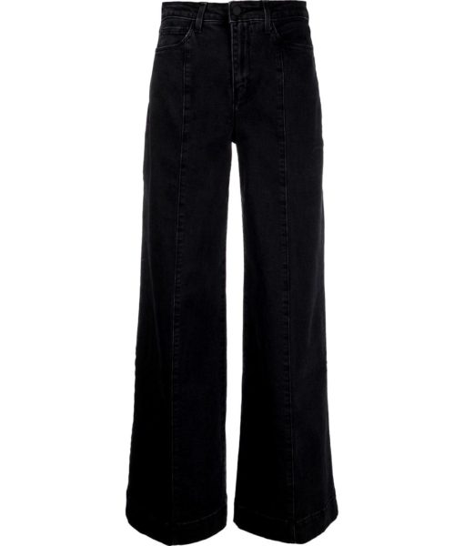 View 1 of 1 L`AGENCE Sandy Wide Leg Jeans in Black