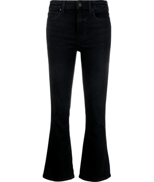 View 1 of 1 PAIGE Colette Cropped Flared Jeans in Black